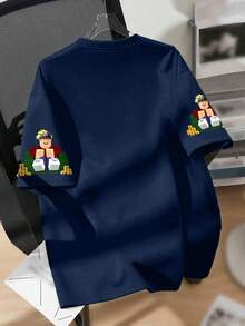 1PC Boys Fun Game Print Short Sleeve T - Shirt, Soft Skin - Friendly, Summer Fashion Outfit