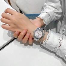 1 pieza Reloj de cuarzo de alta calidad para mujer GAIDU, reloj de pulsera de moda adecuado para uso diario y reuniones 3001