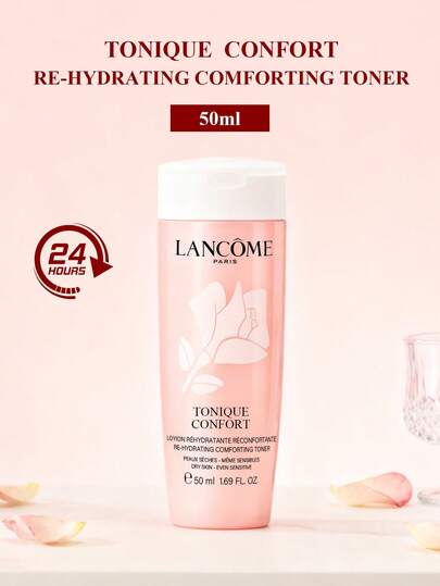 Lancôme Tonique Soothing Hydrating Toner, Skin Toner, Moisturizing Toner, Alcohol-Free Toner, PH Balanced Toner, Gentle Exfoliating Toner, Travel Size - 50ml/1.69oz