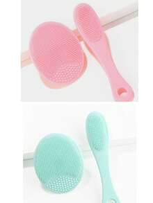 10pcs/Set Silicone Manual Facial Cleansing Brush, Soft Exfoliating Face Scrubber, Waterproof Gentle Cleansing Brush, Removes Blackheads, Whiteheads And Makeup Residue