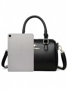 Genuine Soft Pu Leather Handbags For Women Vintage Shoulder Tote Bag Luxury Designer Ladies Large Capacity Purse Bags