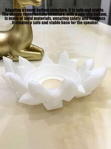 1pc HomePod Speaker Stand | Non-Slip Desktop Speaker Base | Dedicated Speaker Rack Accessory | 3D Printed Home & Office Storage Rack - Multicolor - View 7