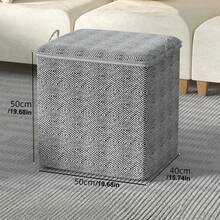 Large Capacity Home Quilt Storage Bag, Movable Living Room/Bedroom Quilt Sorting Storage Basket, Cloth Storage Bag, Nonwoven Fabric Moving Bag, Large Capacity Bedroom Quilt Storage Bag - Grey - View 9