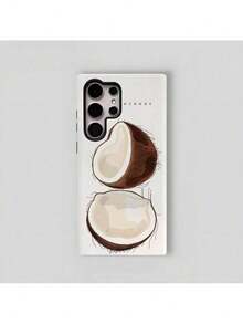 Diseño de arte con temática de coco chic y único para una funda de película dos en uno, que ofrece protección resistente de doble capa para varios modelos de  Galaxy. - Multicolor - Ver 5