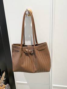 Geantă de umăr vintage pentru femei, cu capacitate mare, nouă geantă tote casual versatilă pentru naveta