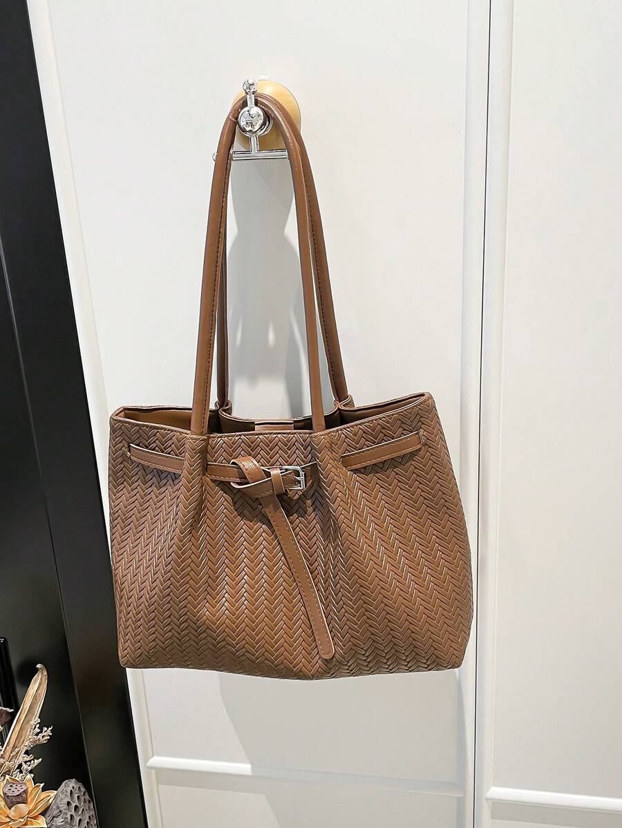 Geantă de umăr vintage pentru femei, cu capacitate mare, nouă geantă tote casual versatilă pentru naveta