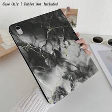1个黑色金色大理石纹平板电脑保护套，自动休眠/唤醒保护套，兼容iPad Pro 11、Air 11/13 M3、11 A16、第10/9/8/7代、Air 4/5、10.9/10.2/9.7英寸以及Galaxy Tab S10/S9/S8系列、Tab A9+/A8、S10 FE/S9 FE、11/12.4英寸 - 彩色 - 查看 5