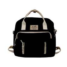 Mochila minimalista y versátil de mujer, ligera - Negro - Ver 5