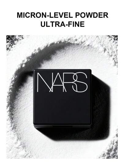 Nars Seyahat Boyu Işık Yansıtıcı Sabitleme Pudrası, Gözenekleri Bulanıklaştıran Sabitleme Pudrası, 24 Saat Kalıcı Sabitleme Pudrası, Sıkıştırılmış Yarı Saydam Pudra Kompakt, Seyahat Boyu 1,8 g/0,06 oz