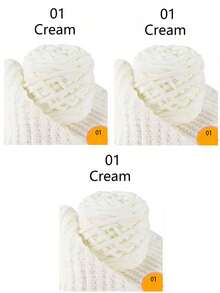 1/3pcs Chunky Chenille Yarn For Knitting, 1 Ply Jumbo Ice Yarn Bulk 100g Skeins, Soft DIY Crochet Thread For Blankets, Slippers, Hats, Scarves Handmade Craft Supplies Christmas Gift - Multicolor - View 56