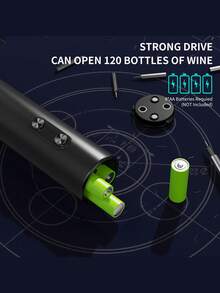 CLITON 5-In-1 Electric Wine Opener Gift Set Electric Wine Bottle Opener Battery Operated Corkscrew With Foil Cutter, Wine Pour, Wine Stopper And Storage Base, Electric Wine Opener, Battery Operated Corkscrew Wine Opener With Foil Cutter, Aerator, Vacuum Stopper And Storage Base, Ideal Wine Gifts For Birthdays, Weddings, Housewarmings,