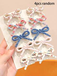 8件套可爱蝴蝶结发夹组合，格子波点刘海夹，时尚发卡 - 适合女孩和女士，适合日常外出、约会和各种场合，灵活搭配打造百变造型，发夹，发卡，发饰，头饰 - 彩色 - 查看 16