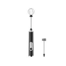 1pc Electric Handheld Milk Frother - USB Charging, 1200mAh Long Lasting Battery, 3 Speed Settings, With 2 Stainless Steel Whisk Attachments, Suitable For Beating Eggs, Making Smoothies, Sauces, Purees, Whipped Cream, Cappuccinos, Hot Cocoa, Milk Frothing - Upgrade Your Kitchen & Cafe - Multicolor - View 12