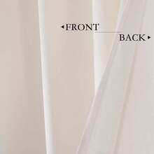 White 54 Inches Long - Grommet Thermal Insulated Window Treatment Bedroom, Filtering Set Of 2 Panels, Popular Window Decor - 奶油白 - 查看 4