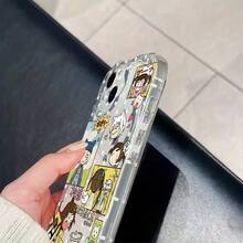 Funda para 17 16e 16 15 14 13 12 11 Pro X XR XSMAX 8 Plus - Anime K-Kamisama K-Kiss, TPU Suave Anticaídas, Estilo Kawaii,Estuche Ligero,Material Flexible,Fans del Anime,Artículo de Colección - transparente - Ver 3