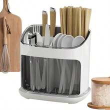 Porta Utensilios - Porta Utensilios Rústico Para Encimera | Caaddy Para Utensilios De 442 G, Soporte Moderno Para Espátula, Soporte Para Cubiertos De Utensilios De Cocina, Organizador De Utensilios De(Black) - Multicolor - Ver 9