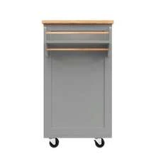 Modern Kitchen Island (102*45*92cm), Kitchen Cabinet, Sideboard, Dining Cart With Wood Grain, Buffet, Dining Table, Multifunctional With Storage Space, Grey