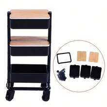 1/2 chiếc xe đẩy nhà búp bê - Xe đẩy mua sắm mini tỷ lệ 1/12 với 3 tầng và bánh xe, đồ nội thất nhà bếp đồ chơi, giá trưng bày, phụ kiện nhà búp bê mini, đồ trang trí búp bê, đồ trang trí nhà búp bê thu nhỏ, thích hợp cho các thiết bị mini nhà búp bê, đồ dùng nhà búp bê thu nhỏ, xe đẩy 3 tầng, mô hình thu nhỏ bền, tay nghề tinh xảo, trang trí nhà cửa, trang trí cảnh vật, trang trí phòng, trang trí phòng ngủ, tự làm cảnh nhà thu nhỏ, quà tặng cho người đam mê và nhà sưu tập. - Nhiều màu - Xem 8