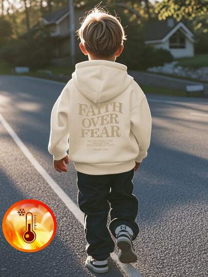 1pc Young Boy Casual Printed Pullover Hoodie Sweatshirt, Soft & Comfortable, Suitable For Cozy Moments, Autumn/Winter