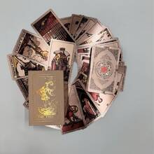 Bộ bài Tarot màu hồng hồng kèm sách hướng dẫn - Bộ bài sang trọng 78 lá - Bộ bài Tarot PET chống nước và chống rách - Bộ bài Tarot màu hồng thanh lịch dành cho người mới bắt đầu và chuyên gia - 4,7in*2,8in(12cm*7cm), Số phận, Bói toán, Bài Oracle, Giáng sinh, Halloween, Năm mới, Lễ tạ ơn, Quà tặng, Bói toán, Tiên tri, Quà tặng bài Tarot (Có hướng dẫn tô màu) - Hồng - Xem 10