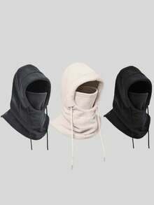 Unisex Multi-Functional Thermal Hat+Mask+Neck Gaiter 3-In-1 Warmer Ski Hat, Suitable For Cycling, Outdoor, Daily Life, Commute, Birthday Gift For Dad, Family, Friends & Lover, Autumn/Winter Winter Accessories Winter Outfits - Multicolor - View 5