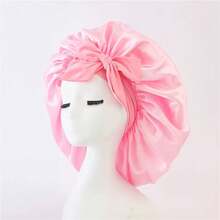 1pc Luxurious Satin-Silk Sleeping Bonnet - Frizz-Free Hair Protection With Adjustable Tie Band, Unisex For Men/Women (Curly/Straight Hair), Shower Cap Breathable Winter Night Hair Care Essential, Christmas Stocking Stuffer 2025 - Multicolor - View 7