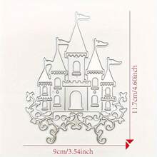 Khuôn cắt hình nhà và cây, thích hợp để làm thiệp và trang trí album, bộ khuôn cắt hình thành phố nhà cửa, khuôn nhà và cây, khuôn dập nổi, thích hợp cho các dự án thủ công DIY Scrapbooking. - Bạc - Xem 11