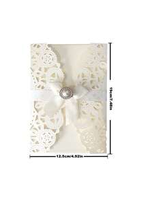 2/10PCS 4.9x7.4 Butterfly Quinceanera Invitation, Laser Cut Wedding Invitation Cards With Envelopes For XV Anos Bridal Shower Invite ,Wedding(Shinny Champagne) - Multicolor - View 2