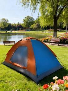 1 pièce Tente de camping pliable pour usage extérieur, parc, pique-nique, pêche, usage domestique, abri solaire - Multicolore - Voir 7