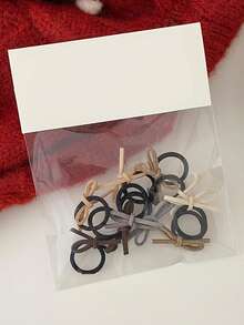 Paquete de 10 lazos decorativos para el cabello, bandas elásticas versátiles y casuales adecuadas para uso diario, aptas para niños y adolescentes