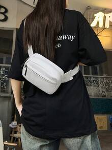 Men's Chest Bag, Waist Bag, Messenger Bag, Fashion Shoulder Bag, PU Crossbody Bag, Casual Phone Chest Bag Belt Bag Festival - Multicolor - View 5