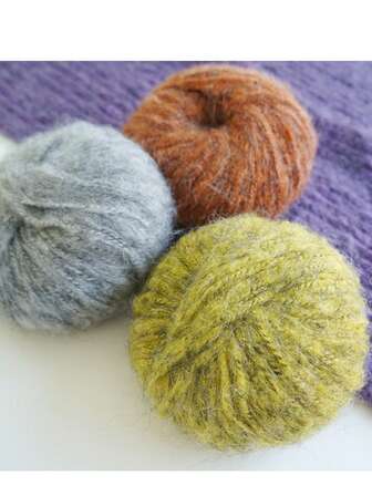 手作り手編み用 モヘア糸 厚手 斑点入り ニットセーター、マフラー、大切な人へのギフトに