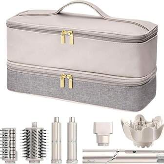 大容量便携旅行收纳包，可装吹风机、配件、化妆品、洗漱用品、美发工具等，是旅行、度假的理想之选，也是情人节、圣诞节、母亲节的送礼佳品。这款化妆包/化妆袋/洗漱包/洗脸袋，男女皆宜，是旅行、邮轮旅行和度假的必备良品。