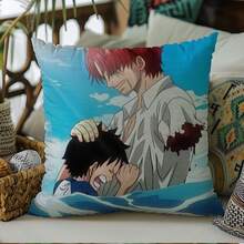 1 Pezzo Federa per Cuscino - Federa con Stampa Anime - Federa per Divano con Luffy | Decorazione per la Stanza con Stampa Anime
