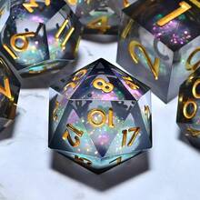 Xúc xắc nhập vai đa diện bằng nhựa (7 miếng) - Xúc xắc chơi nhập vai bằng tay/trên máy tính & Quà tặng sinh nhật ngày lễ - Nhiều màu - View 9