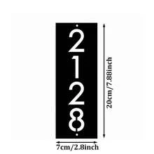 6 Sizes Available! Black Metal House Address Sign - Vertical Home Address - Custom House Numbers - Modern Address Sign - House Number Sign - Galvanized Metal Numbers