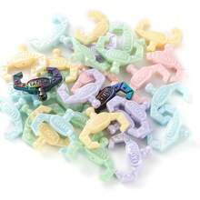 Bộ 10/20/30 hạt Acrylic rực rỡ, phối ngẫu nhiên các hình búp bê, ngôi sao, mặt trăng, lọ nước hoa, hạt tròn chạm khắc, thích hợp làm vòng tay, vòng cổ, móc khóa, mặt điện thoại, phụ kiện túi xách, đồ thủ công - Nhiều màu - Xem 14