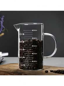 Tazza dosatrice in vetro borosilicato resistente al calore con manico antiscivolo e beccuccio a V - Resistente ai microonde e agli urti - Vetro trasparente con indicazioni in millilitri - Adatto per cottura, laboratorio, servizio - Confezione singola (disponibile in misure da 350ml/500ml/1L) - Multicolore - Visualizzare 7