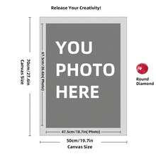 Customized Diamond Painting Set, DIY Personalized Pictures, 5D Diamond Art, Adult Customized Gift, Home Wall Decoration (Round Diamonds, 11.7x11.7 Inches/30x30 Cm), Diamond Painting Art Set - Multicolor - View 154