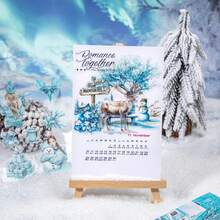 have a good day 1 Book 20 Sheets Winter Character And Snow Scene Theme PET And Washi Sticker Book Personalized Junk Journal Aesthetics Scrapbooking DIY Collage Card Material Handmade Hand Account Office & School Supplies - Multicolor - View 6
