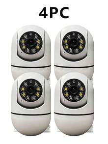1pc/2pcs/4pcs WiFi Security Camera With 355° Two-Way Audio And Night Vision, Remote Control, Suitable For Indoor And Outdoor Use, View Anytime Via App, Great Gift For Christmas, Thanksgiving And Other Holidays - Multicolor - View 14