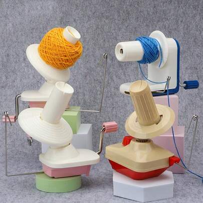 Devanadora de hilo, devanadora de ovillos de hilo para tejer, soporte devanador de hilo de lana para tejer, devanadora de mesa accionada manualmente, devanadora de conos de lana