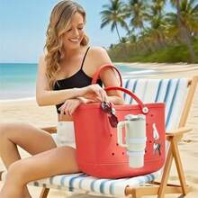 XXCV Bag Cup Holder For  30oz 40oz Adjustable No-Spill Tumbler Holder With Inserts Hooks Beach Tote Accessories For Bogg Bags And  Bags - 如圖 - 查看 4