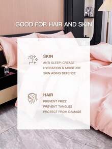 2/3pcs Luxury Satin Bedding Set, Soft & Breathable, Wrinkle-Resistant, Improve Sleep Quality, Hotel Style, Gift For Parents & Friends, Includes 1 Duvet Cover & 1/2 Pillowcases, Luxurious Silk Material, Fits Twin, Full, Queen, King Beds, Oeko-Tex Certified, Light Pink