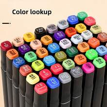 Touch Dual Tip Oil-Based Markers Set 12/80 Colors High Pigment Waterproof Back To School Student Art Supplies With Portable Bag