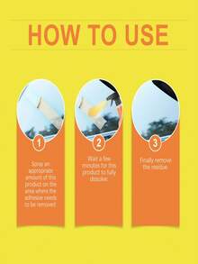 Multi-Purpose Adhesive Remover - Removes Glue, Stickers, Double-Sided Tape, Clean & Residue-Free, Suitable For Doors, Glass, Tiles, Floors, Home & Construction Cleaning