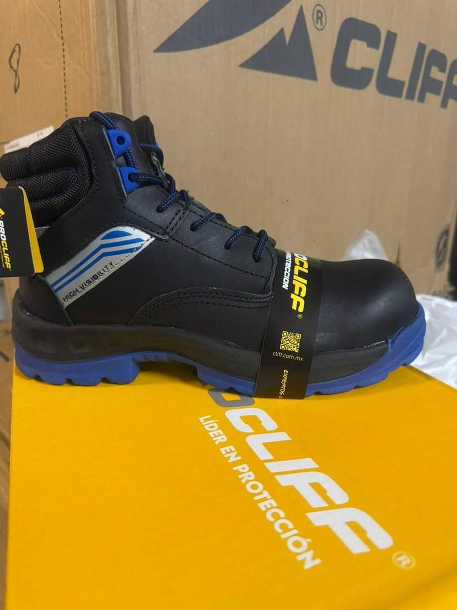 Bota Industrial Dieléctrica PRO Cliff 0384: Máxima Protección (PP+D) y Comodidad Strong - Negro - Ver 1