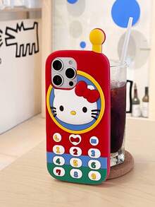 Sanrio 可爱3D卡通大哥哥猫硅胶全包防震保护手机壳，兼容苹果17/17Pro/17Promax、16/16Pro/16Promax、15/15Plus/15Pro/15Promax、14/14Plus/14Pro/14Promax、13/13Pro/13Promax、12/12Pro/12Promax、11英寸机型，防尘，高性价比，热门款 - 彩色 - 查看 4