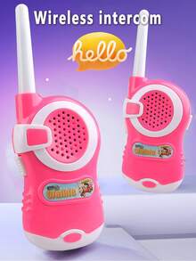 2 st walkie-talkies för barn, trådlös föräldra-barn-intercom, utomhusleksaker, julklapp för barn - Multifärgad - Visa 10