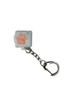 Teclas con diseño de patitas de gato/corazones rosas para actualizar tu teclado - Adecuado para personalización DIY, teclas de eje cruzado - Multicolor - Ver 11